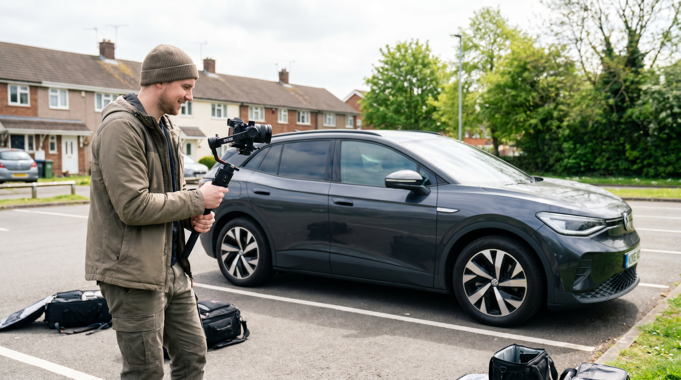 UK car content creator filming with CarLook AI